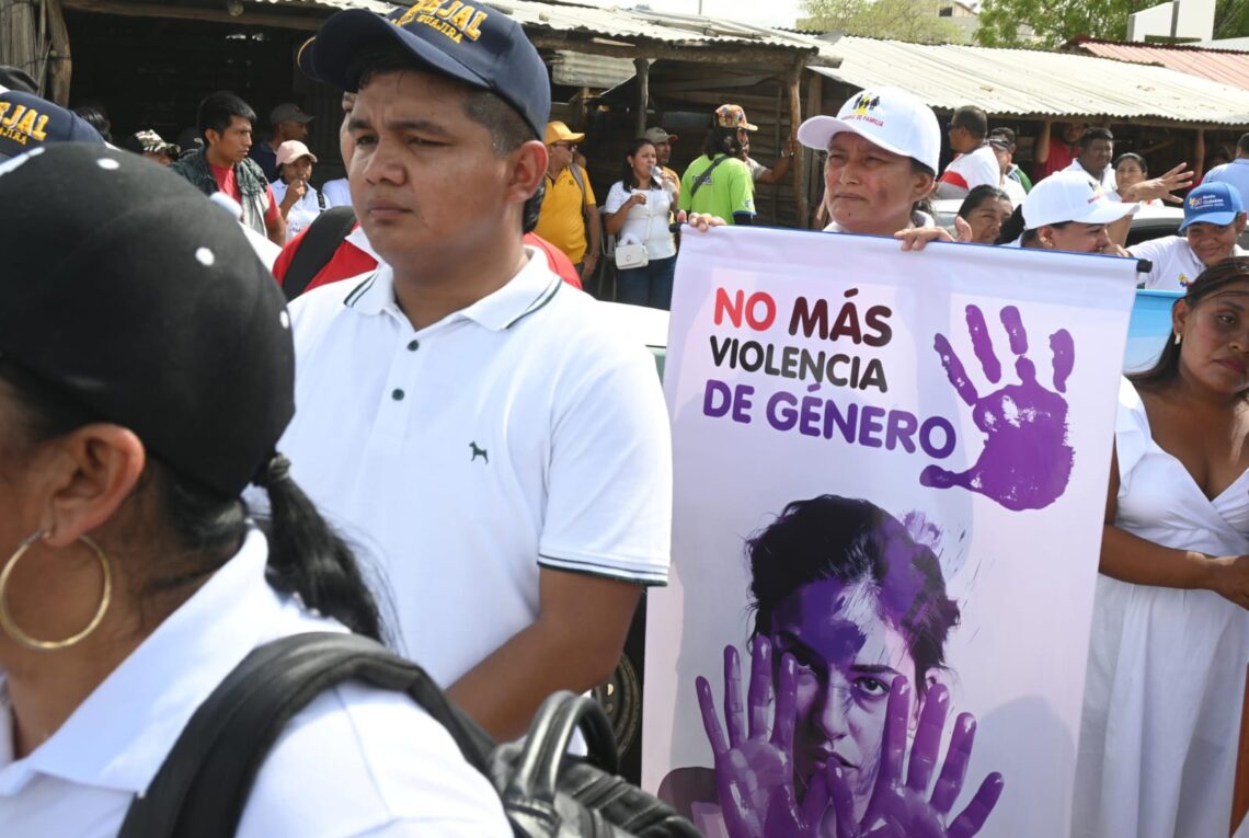 “No más violencia, yo camino por la paz”: Uribia salió a marchar contra la violencia y la intolerancia
