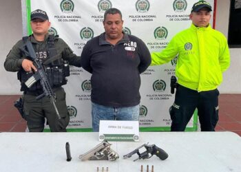 Con dos armas de fuego fue capturado alias ‘El Tío’ en el sector de La Pista en Maicao