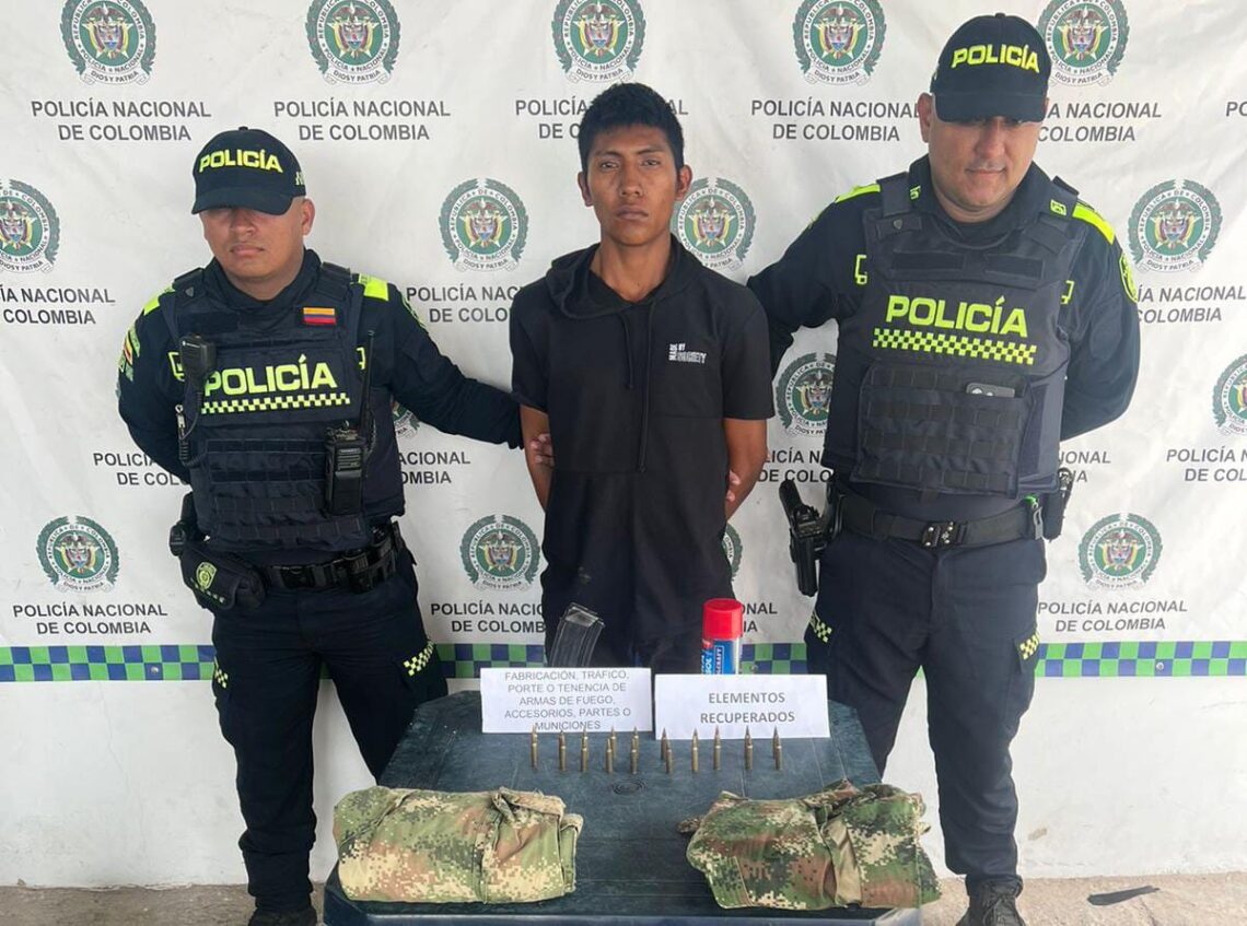 Con material de guerra  capturan a otro de los grafiteros del ELN, esta vez en Maicao