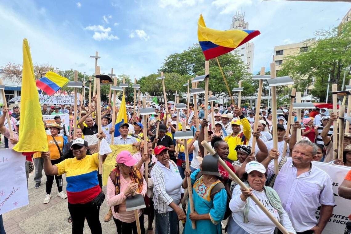 En Imágenes || Más de 2.500 campesinos “gritaron” a favor de la Reforma Agraria en La Guajira