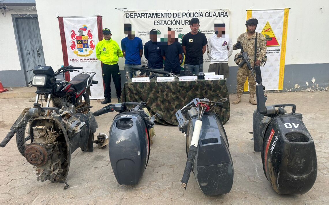 Del Tren de Aragua serían los cinco sujetos capturados en combate en Uribia