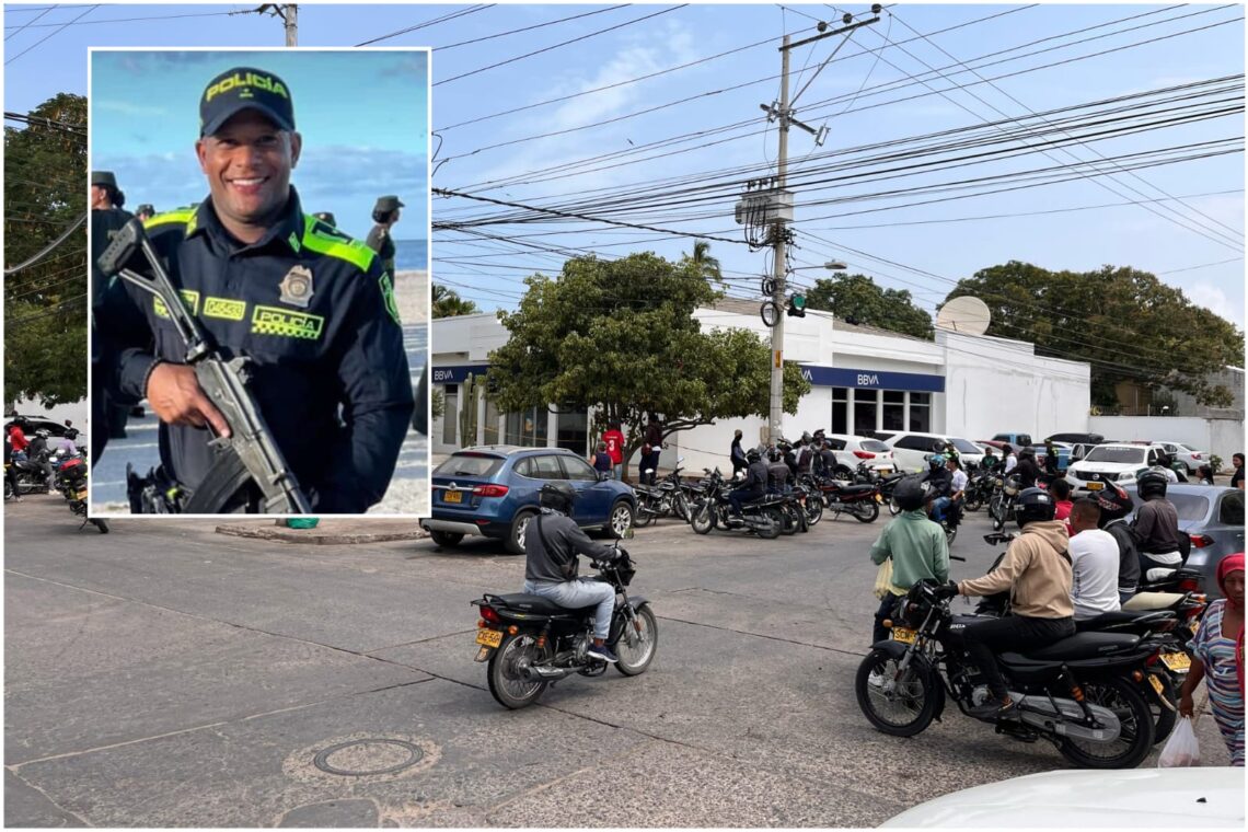 Un policía de turismo es la víctima fatal del atraco a mano armada en el banco BBVA de Riohacha
