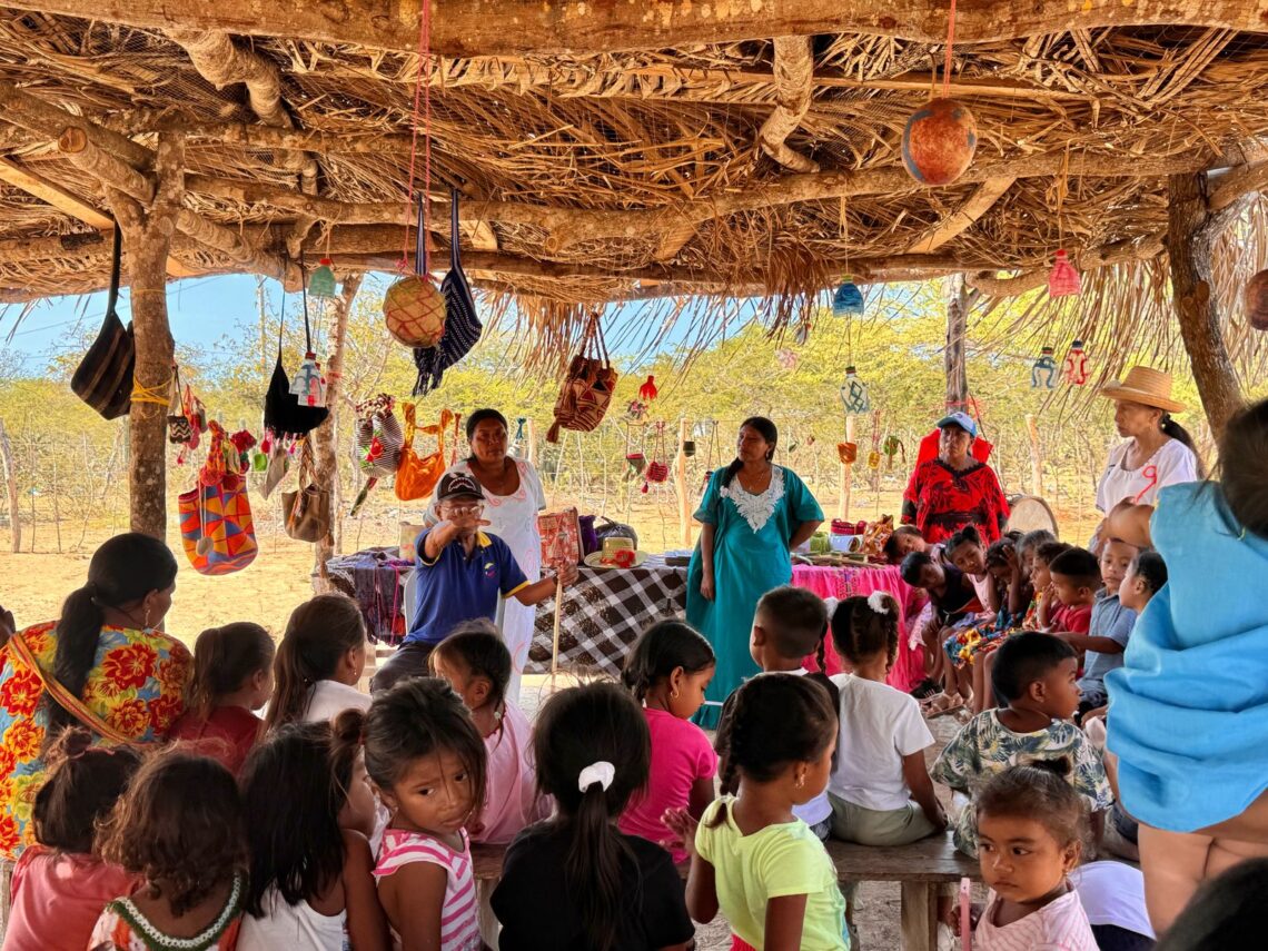 La enramada, uno de los entornos donde se fortalece el bienestar integral de la niñez wayuu en La Guajira